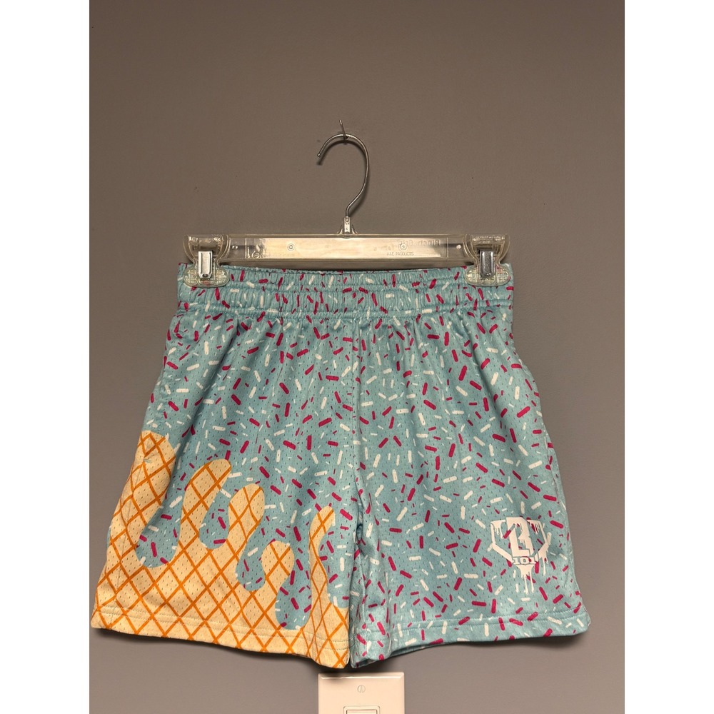 Baseball Lifestyle 101 BL101 Ice Cram Youth Shorts Size Medium Cotton Candy